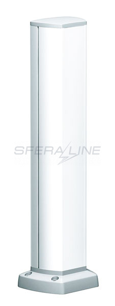 Мини-колонна 1-сторонняя 430 мм на 6 постов 45х45 для подключения из-под пола OptiLine 45, белый